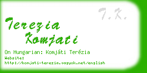 terezia komjati business card